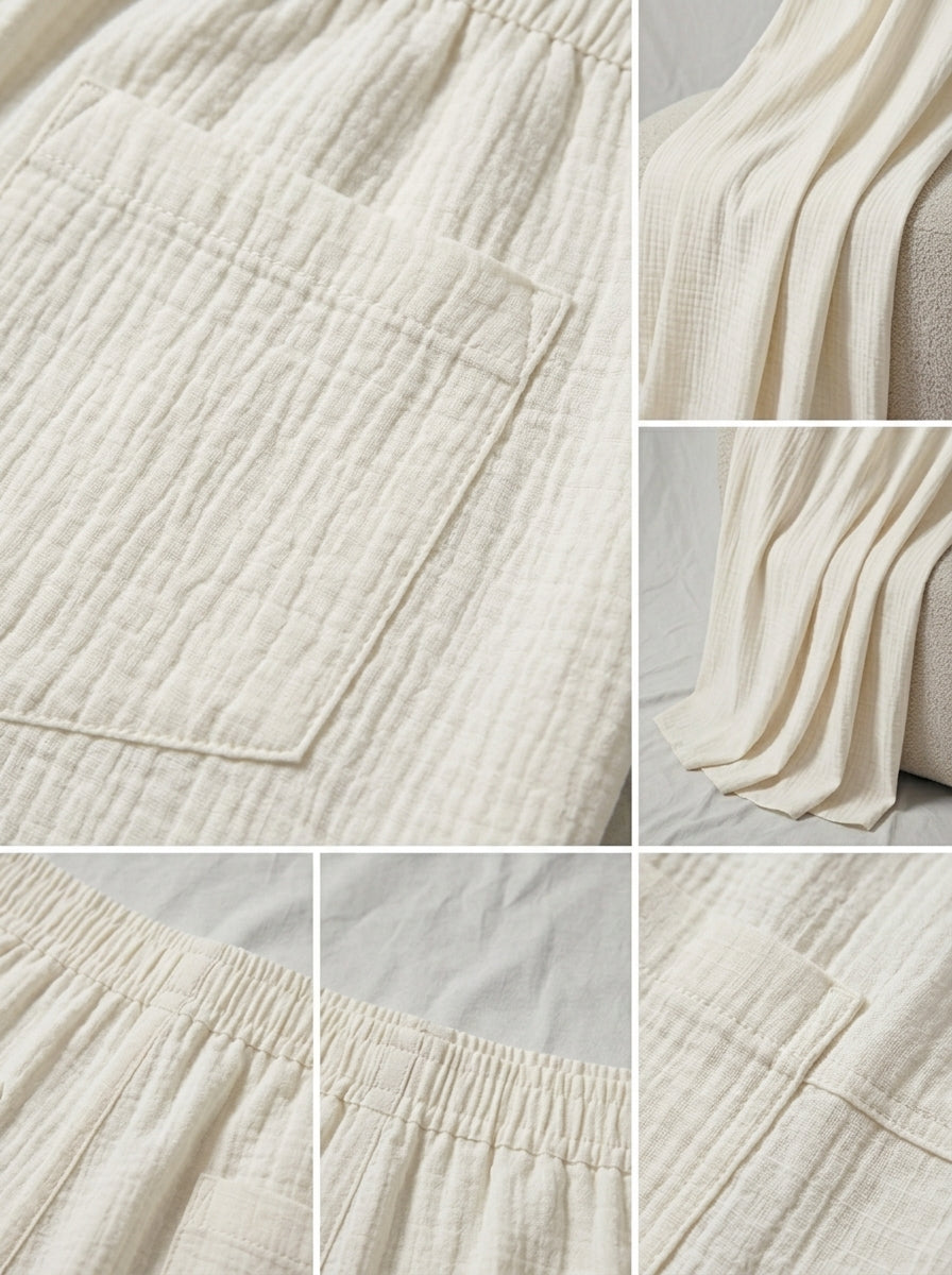 Premium Breathable Linen Wide-Leg Pants
