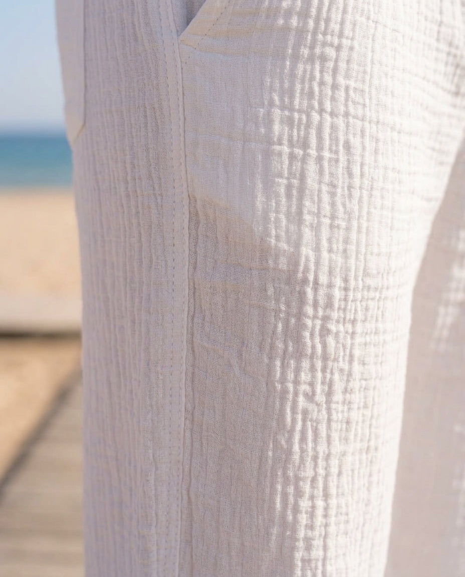 Premium Breathable Linen Wide-Leg Pants