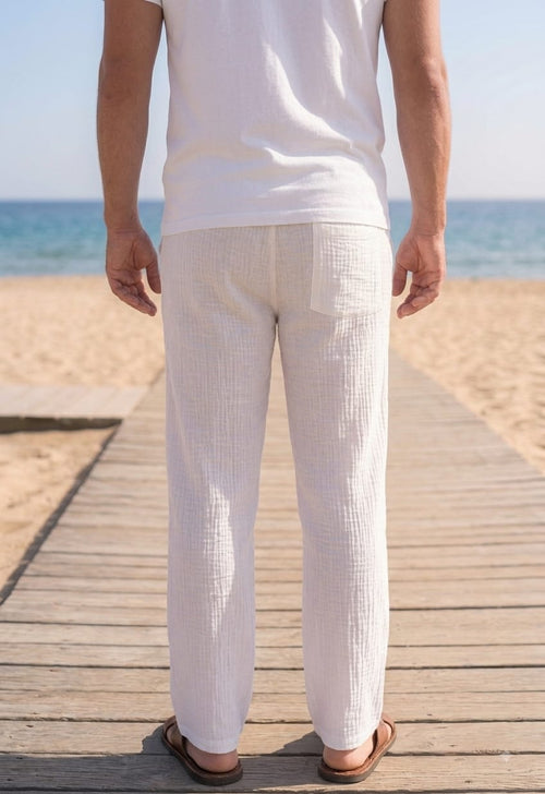 Premium Breathable Linen Wide-Leg Pants